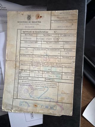 Citroen Dyane 6 serie 1 de 1972