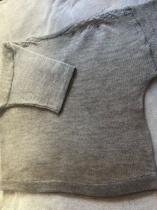 Jersey Zara oversize color gris