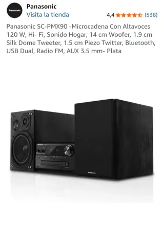 Microcadena Panasonic SA-PMX90 Bluetooth