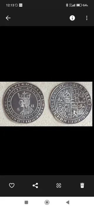 Real de plata Beatriz de Portugal, (Reproducción).