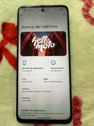 Motorola G35 Verde Nuevo Con cargador original