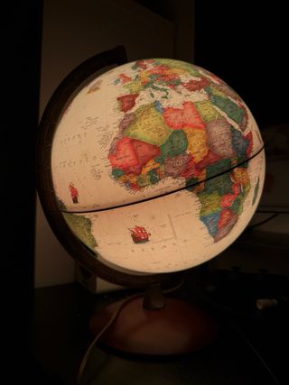 Globo terráqueo Atmósfera 20cm base madera