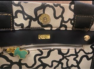 Bolso y Monedero Tous Beige/Negro