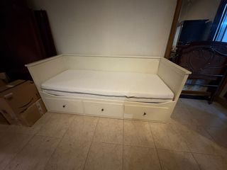 Cama nido blanca con cajones Ikea