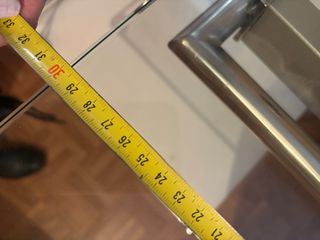 Mesa cristal diseño y 4 sillas comedor