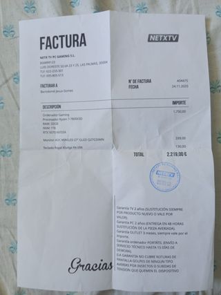 PC Gaming Alta Gama RGB