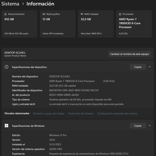 PC Gaming Alta Gama RGB