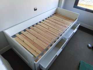 Cama individual Diván BRIMNES Ikea cajones 80x200