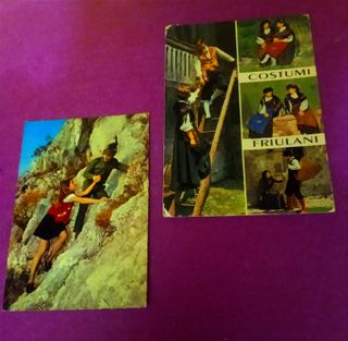 LOTE: "6 POSTALI VINTAGE". ANNI '80.