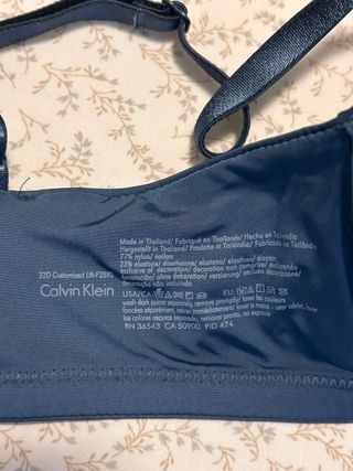 Conjunto lencero Calvin Klein azul