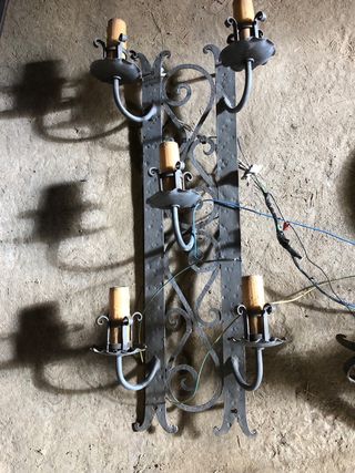 Aplique de pared hierro forjado