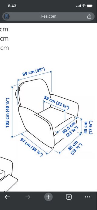 2 Sillones Relax Ikea Tela Rosa
