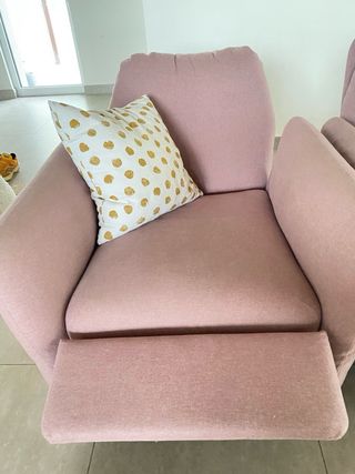 2 Sillones Relax Ikea Tela Rosa