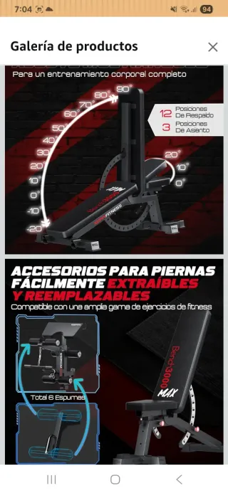 Banco de musculación KEPPI Bench3000 MAX