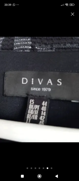 Chaqueta DIVAS negra M/38/10 con estampado gris