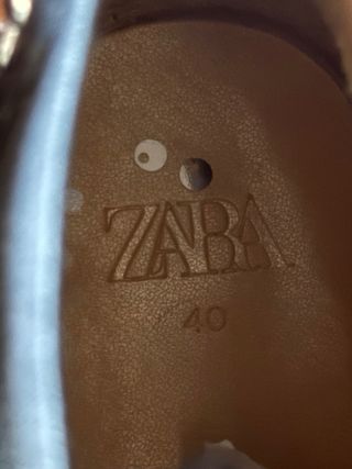 Botines Zara Piel Tachuelas Talla 40