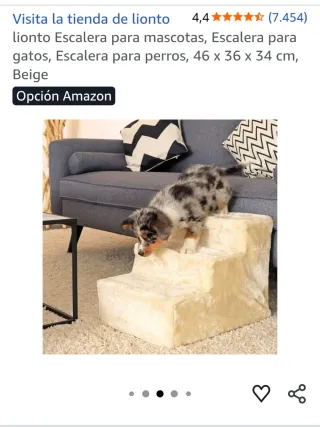 Escalera para mascotas lionto Beige