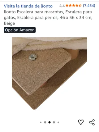 Escalera para mascotas lionto Beige