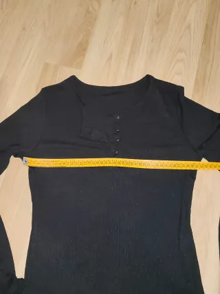 Camiseta manga larga mujer negra