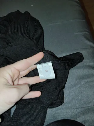 Camiseta manga larga mujer negra