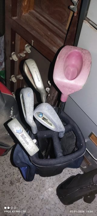 Bolsa de golf infantil con palos