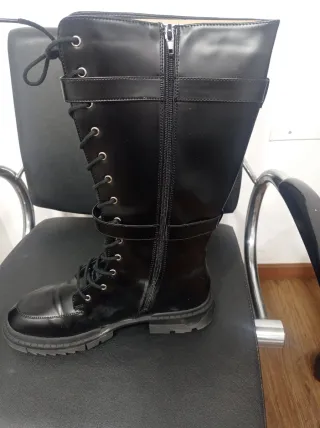 Botas altas negras mujer