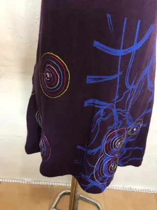 Vestido invierno estilo desigual