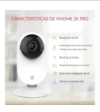 Pack 2 Cámaras Vigilancia YI Home Pro 2K