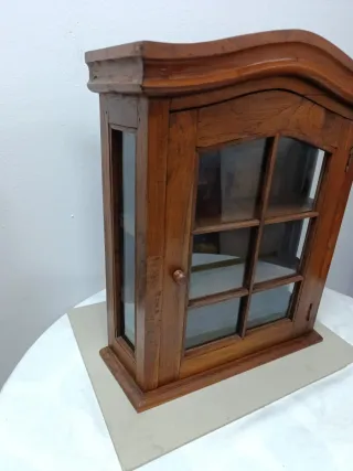 Vitrina Vintage Madera y Cristal