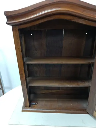 Vitrina Vintage Madera y Cristal