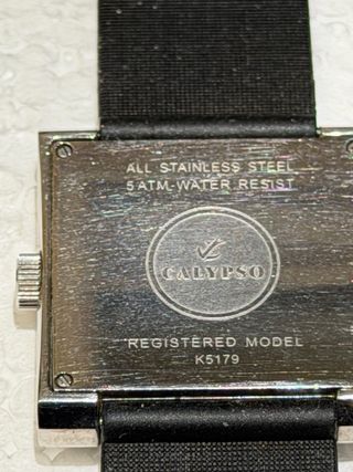 Reloj Calypso Hombre Negro Naranja