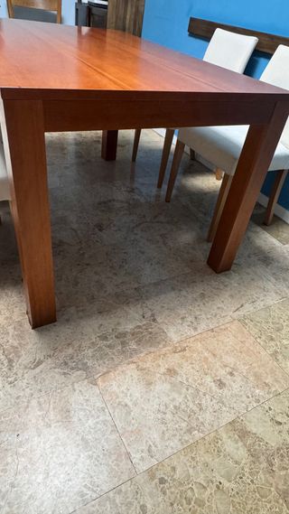 Mesa Comedor Extensible + 4 Sillas Madera