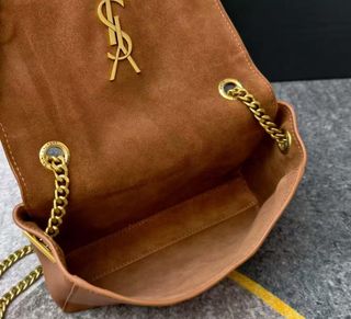 Cartera Saint Laurent Marrón Cadena Dorada