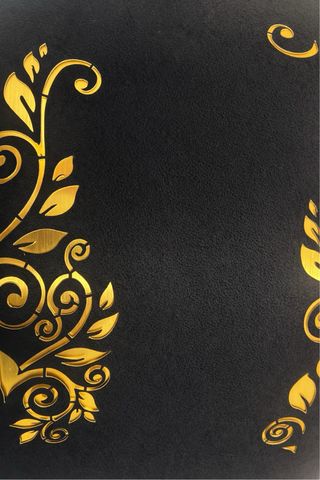 Lámpara de techo negra/ dorada