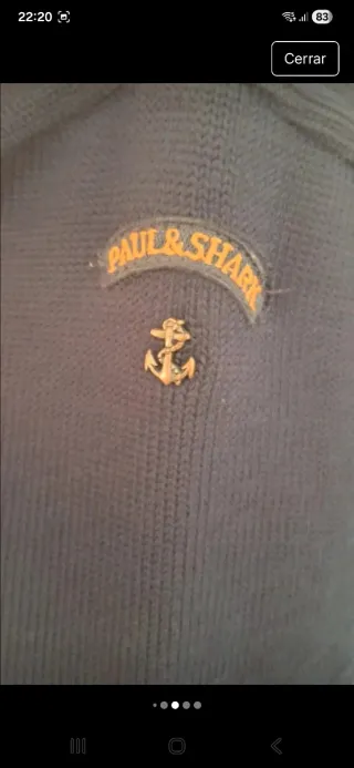 Chaqueta Lana Paul & Shark Negra