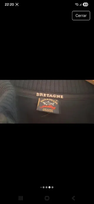 Chaqueta Lana Paul & Shark Negra