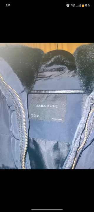 Cazadora Zara Negra Mujer
