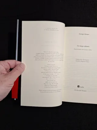 George Steiner. Un largo sábado. Conversaciones