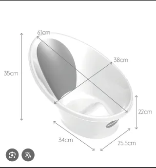 Bañera ergonómica Shnuggle para bebés