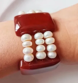 Bracciale Perle e Pietre Naturali Antico