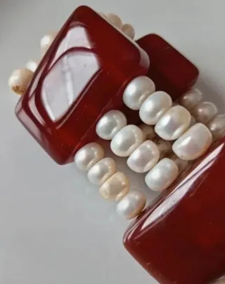 Bracciale Perle e Pietre Naturali Antico