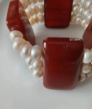 Bracciale Perle e Pietre Naturali Antico