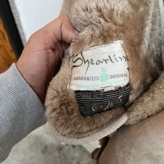 Montone shearling donna beige