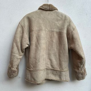 Montone shearling donna beige