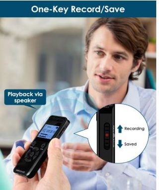 Grabadora Voz Digital WEVOOR 64GB