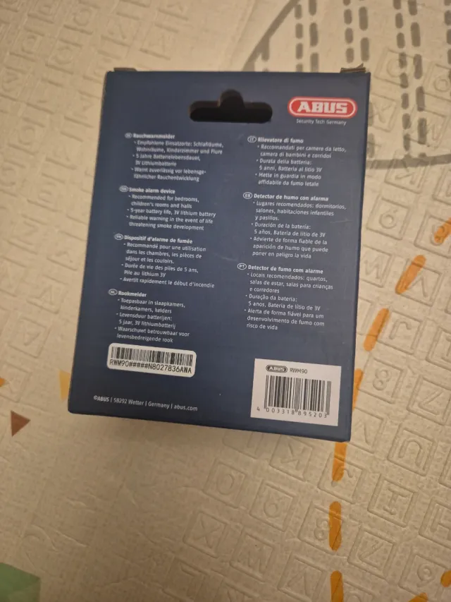 Detector de Humo ABUS RWM90