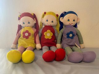 Lote 3 Muñecas de Tela