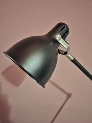 Lampada da terra nera design moderno metallo nero
