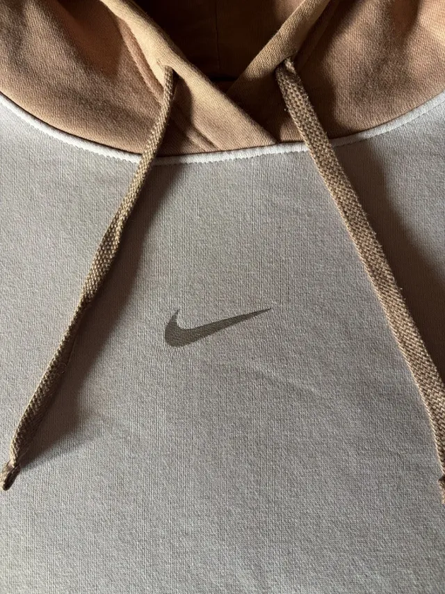 Sudadera Nike Beige y Marrón Mujer