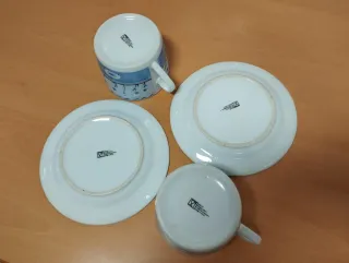 Juego de 2 tazas de desayuno con platillo